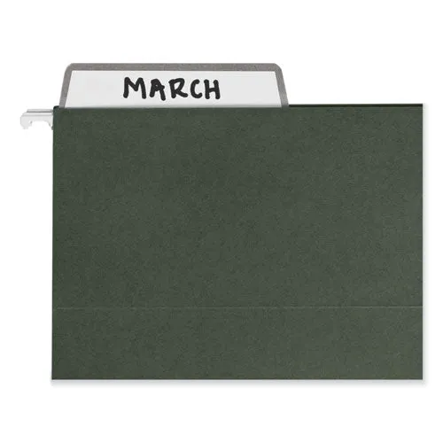 100% Recycled Hanging File Folders With Protab Kit, Letter Size, 1-3-cut, Standard Green