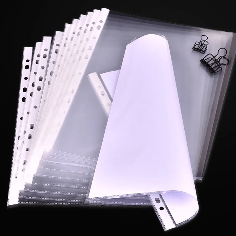 100x A4 Transparent Plastic File Folders  Office Supplies