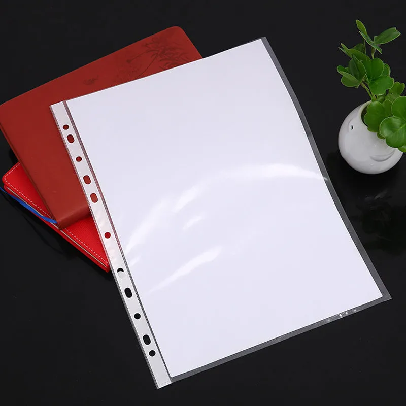 100x A4 Transparent Plastic File Folders  Office Supplies