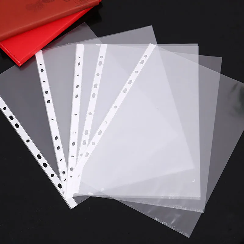 100x A4 Transparent Plastic File Folders  Office Supplies