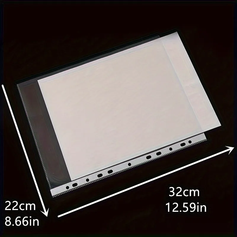 100x A4 Transparent Plastic File Folders  Office Supplies