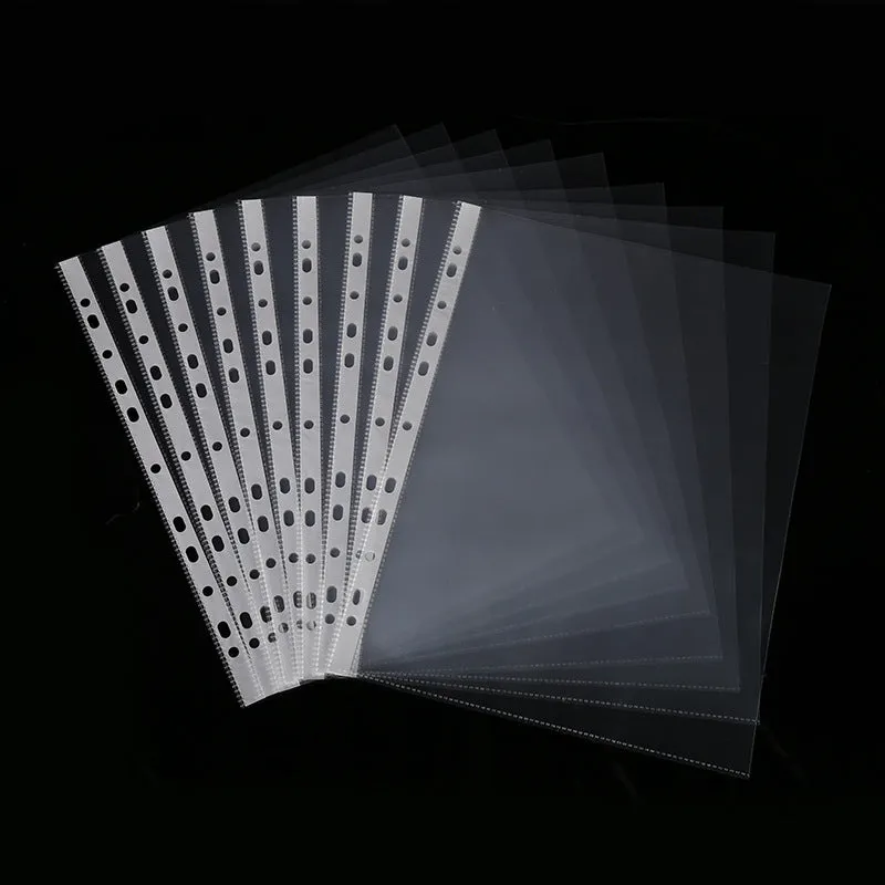 100x A4 Transparent Plastic File Folders  Office Supplies
