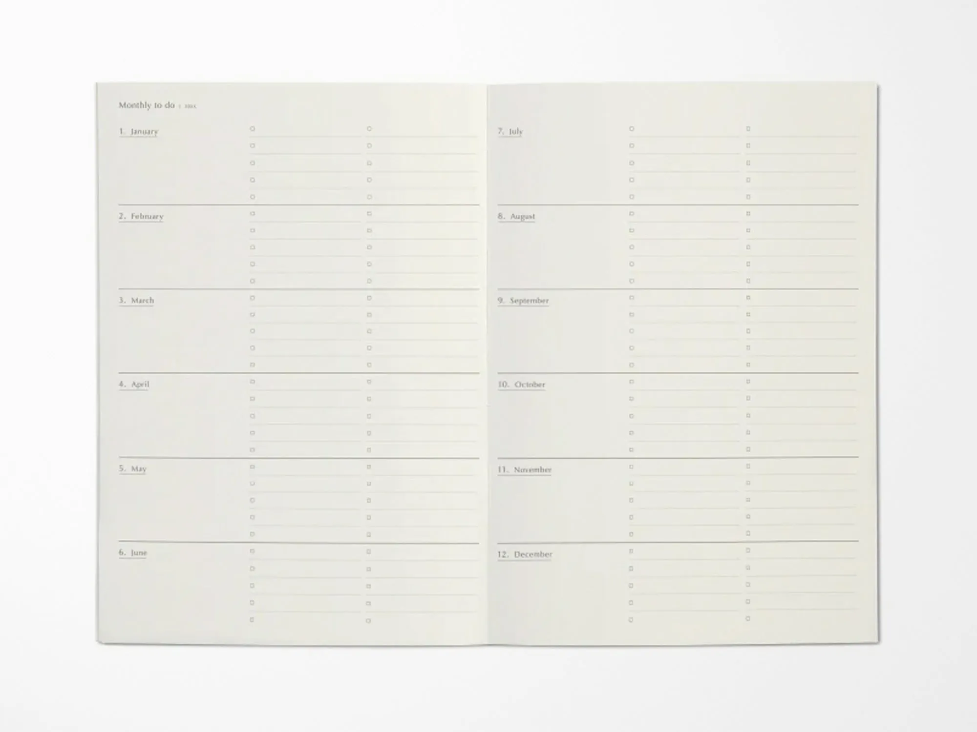 2025 Monthly Planner Regaro Papiro A5 - Orange