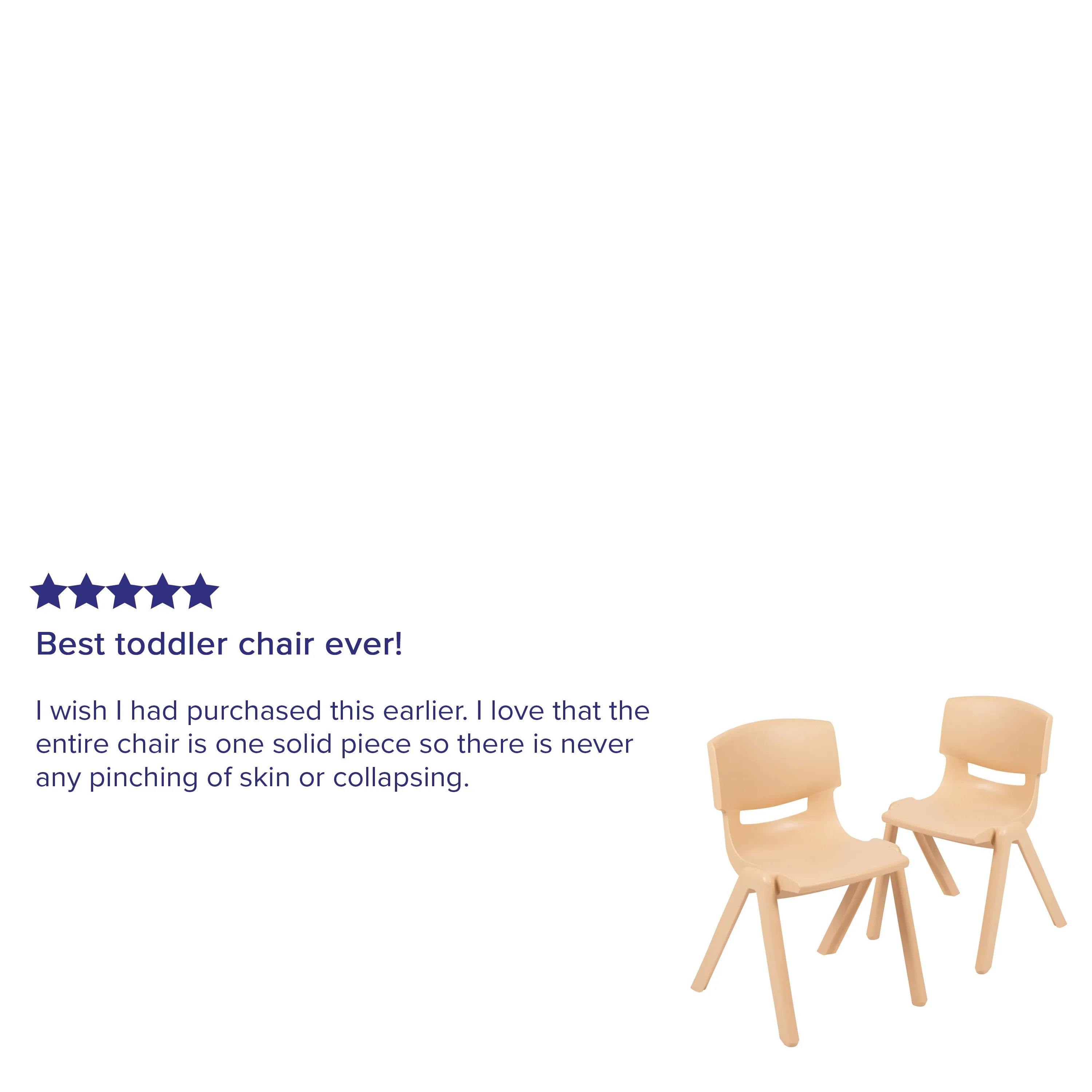 2PK Natural Plastic Chair 2-YU-YCX-004-NAT-GG