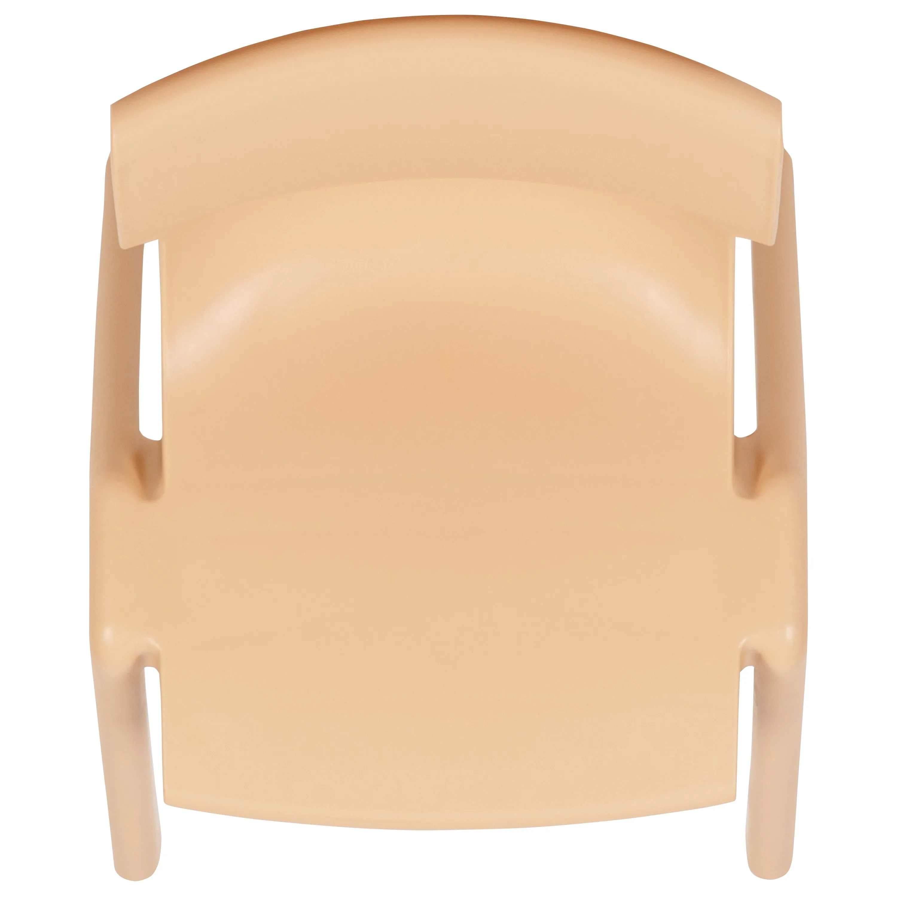 2PK Natural Plastic Chair 2-YU-YCX-004-NAT-GG