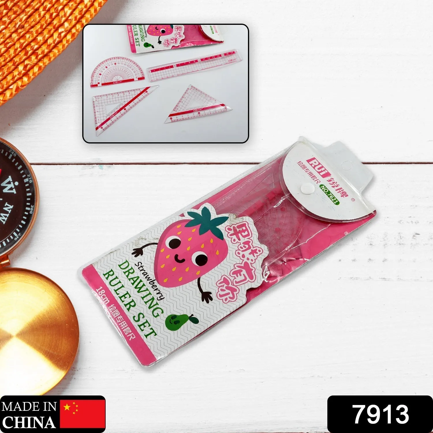 7913 Transparent Ruler Clear Ruler Plastic, Scales Ruler Set for Engineering Studying (4pc)