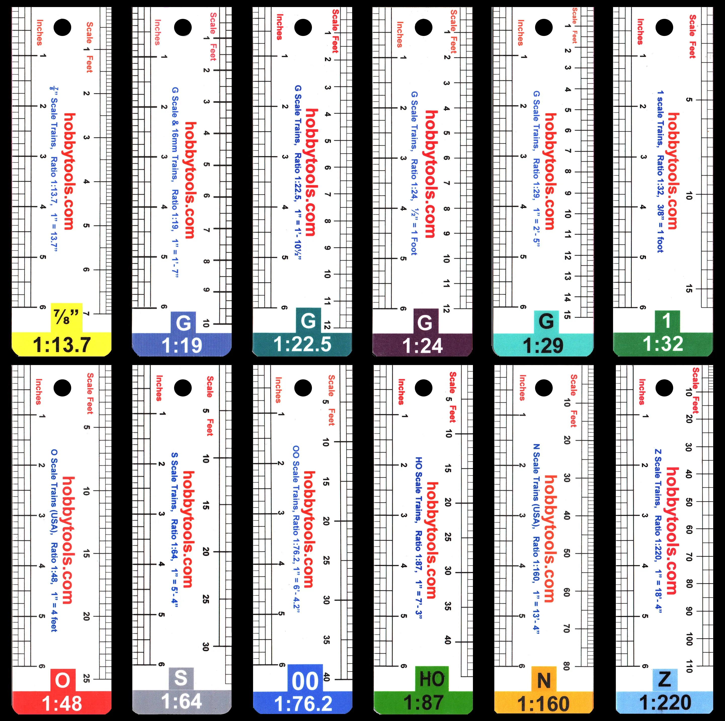 7" Scale Rulers