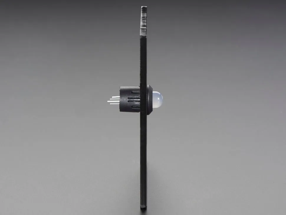 8mm Plastic Bevel LED Holder - Pack of 5