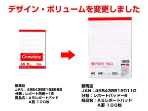 A5 Report Pad 7mm Ruled 100sheets