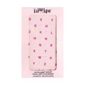 Alphabet Soup Nail Art Stickers