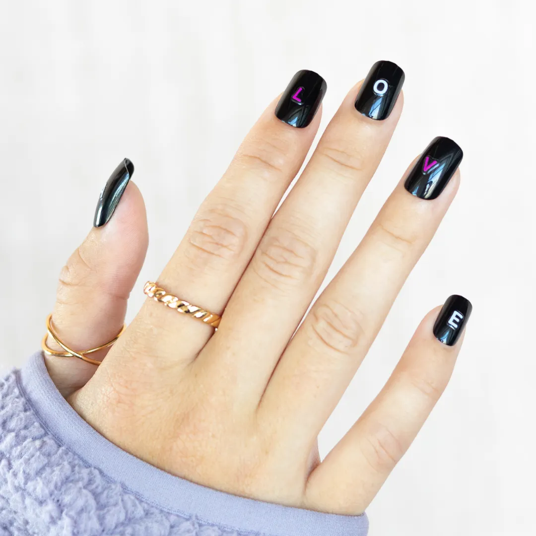 Alphabet Soup Nail Art Stickers