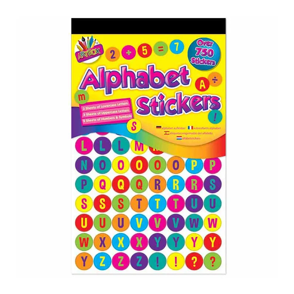 Alphabet Stickers - 750 Stickers Classroom Teacher Motivation Kids School Incentive
