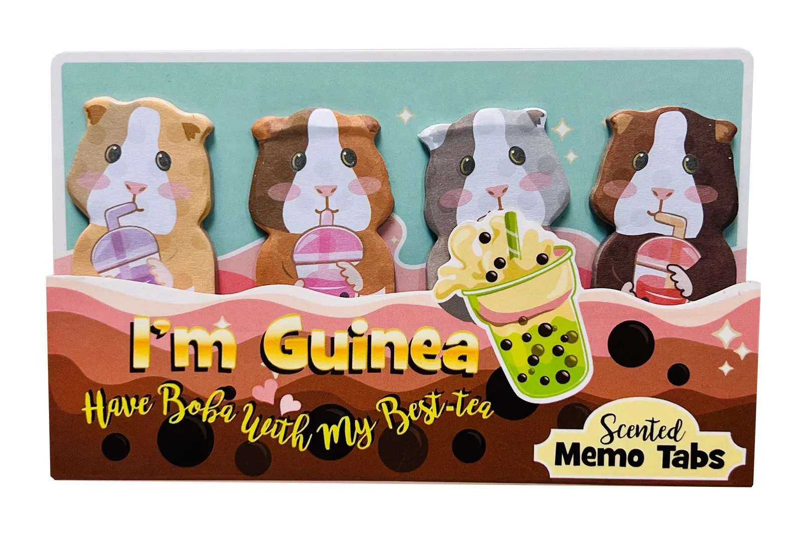 Boba Guinea Pig Scented Memo Tabs