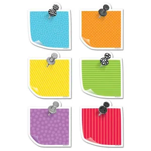 Bold & Bright Sticky Notes 6in Designer Cut Outs