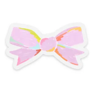 Clear Lilac Bow Sticker