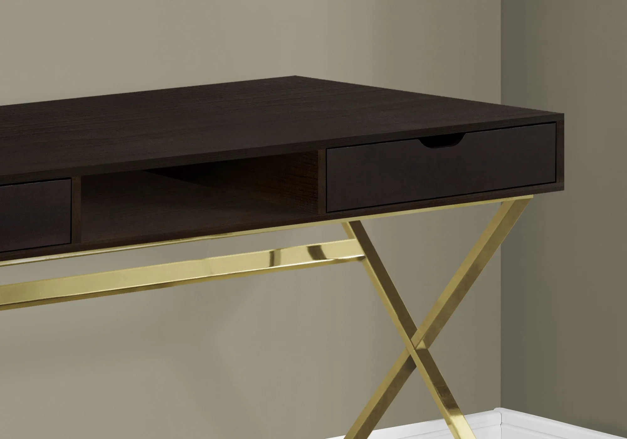 Computer Desk For Home Office, Laptop, Storage Drawers, Contemporary & Modern - Espresso by Couch.com