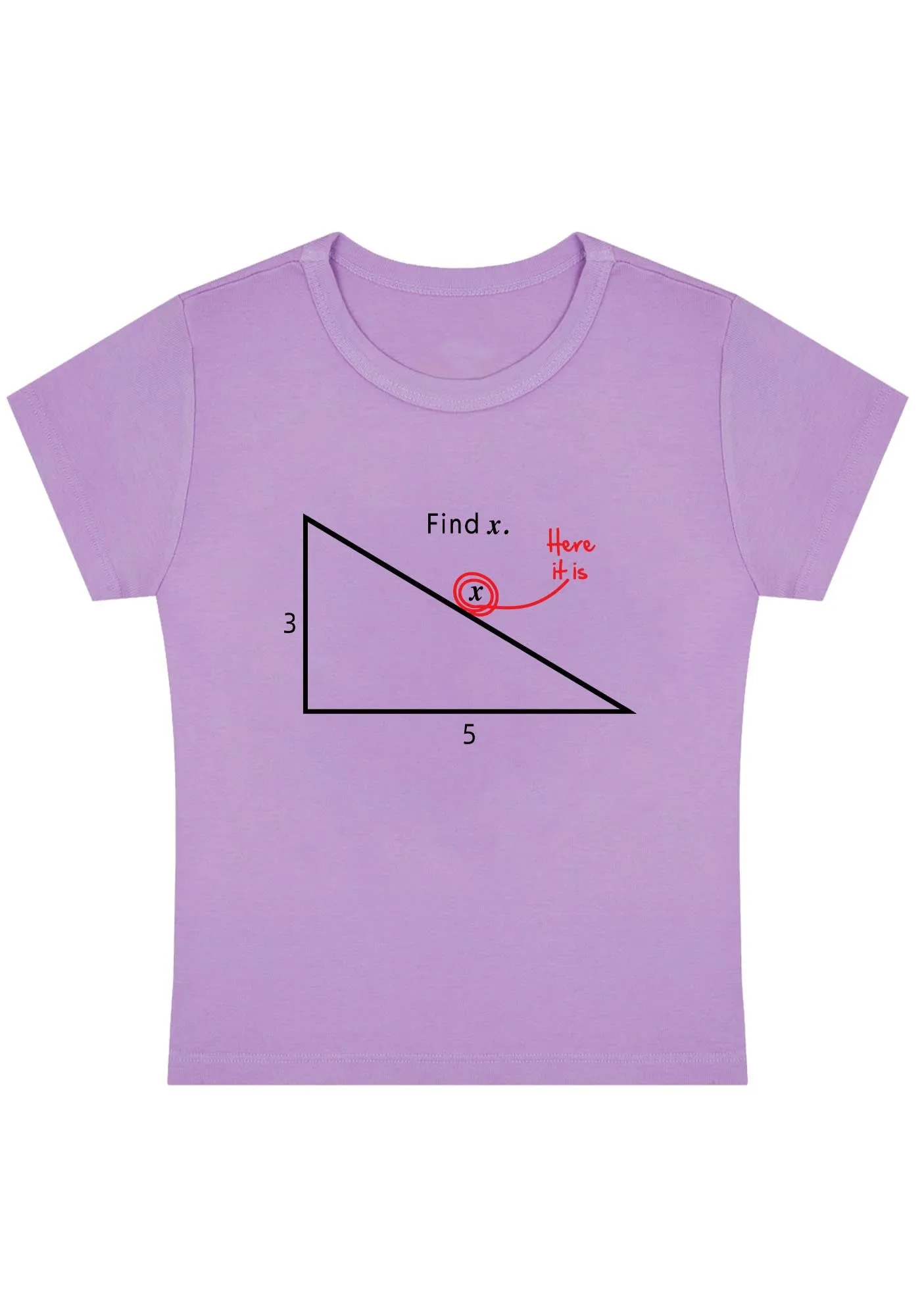 Curvy Find X Here It Is Baby Tee