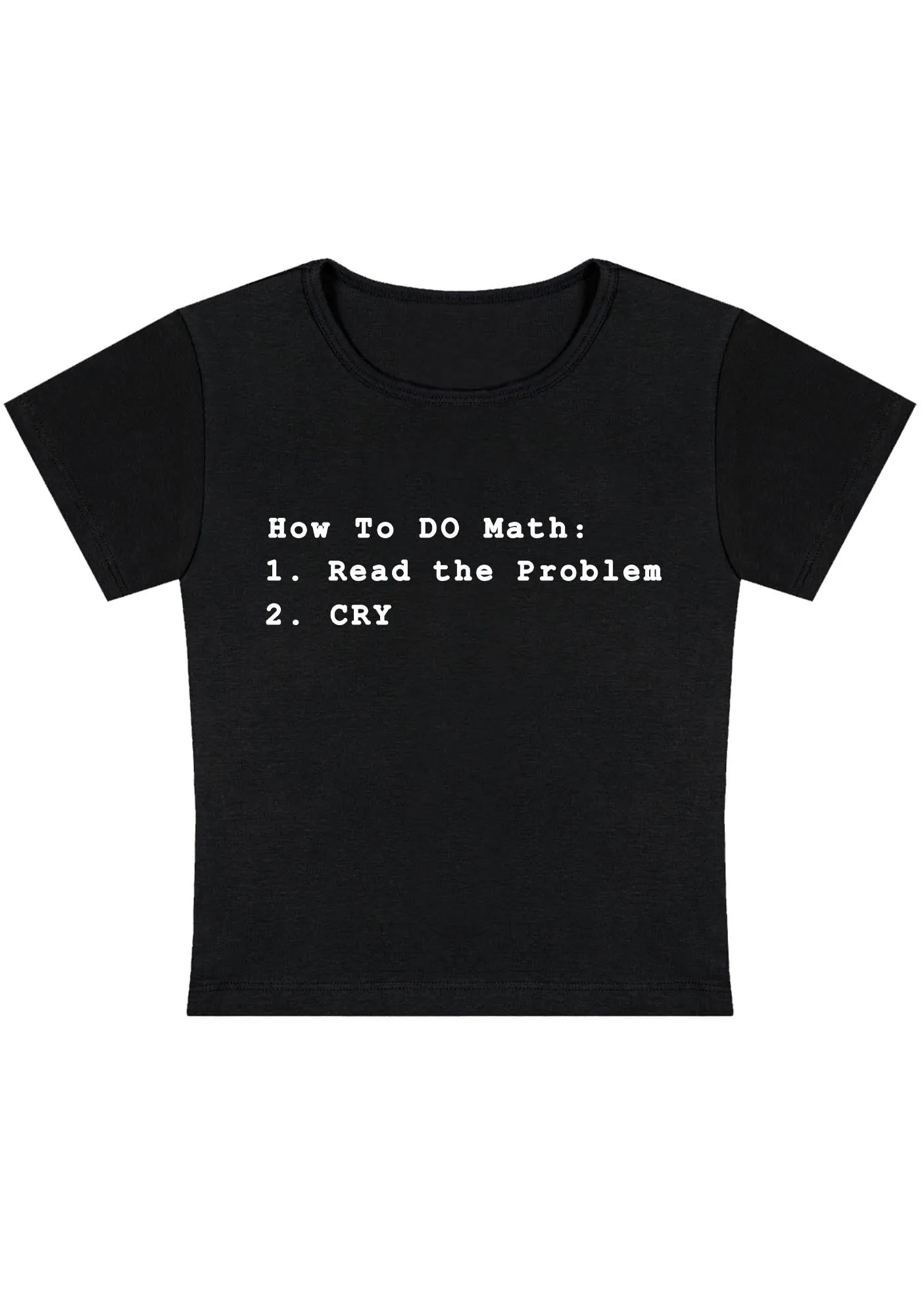 Curvy How To Do Math Baby Tee