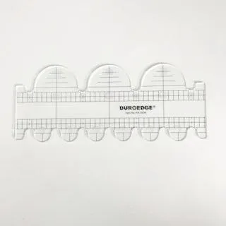 Duroedge Wave Ruler (Short) - Quilting Ruler (KR-2536) - Big Semi Circle