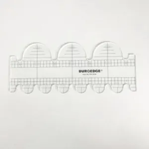 Duroedge Wave Ruler (Short) - Quilting Ruler (KR-2536) - Big Semi Circle