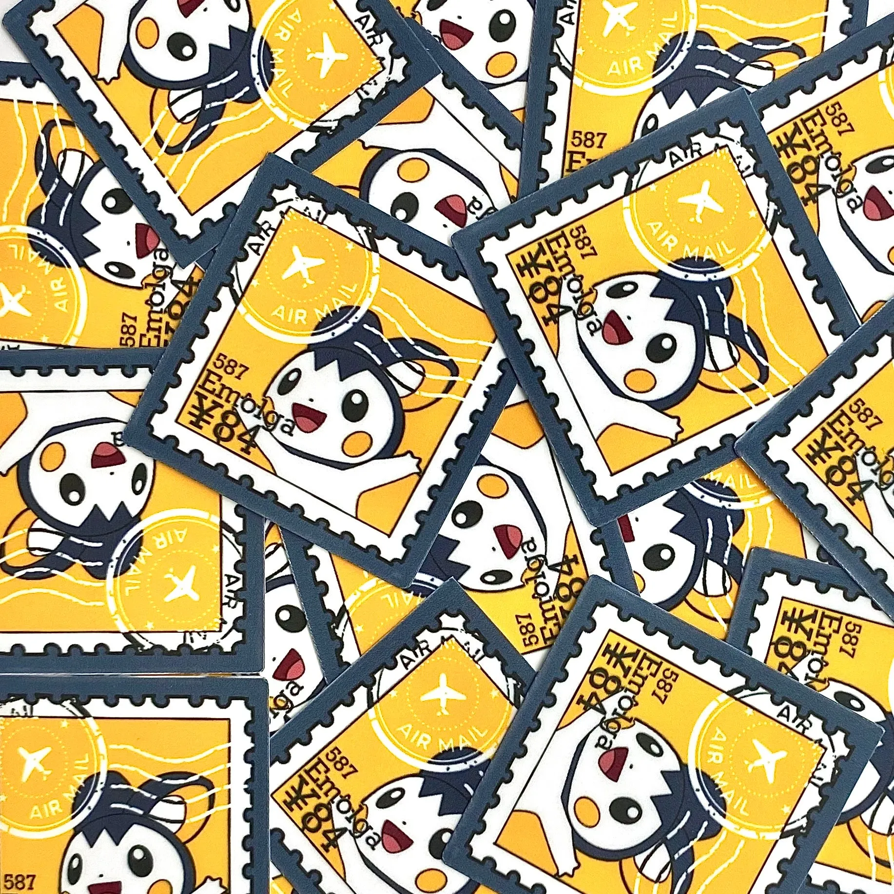 Electric Rats Pokepal Stamps (mockups) vinyl  sticker pack