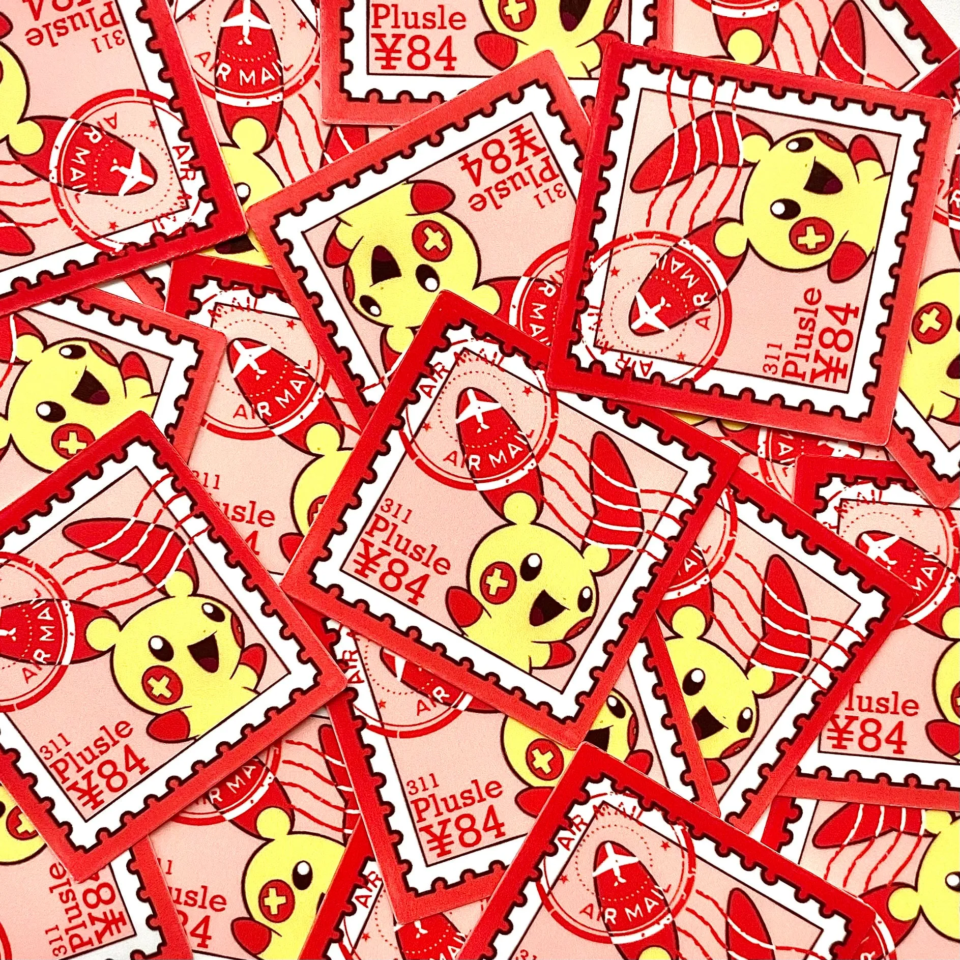 Electric Rats Pokepal Stamps (mockups) vinyl  sticker pack