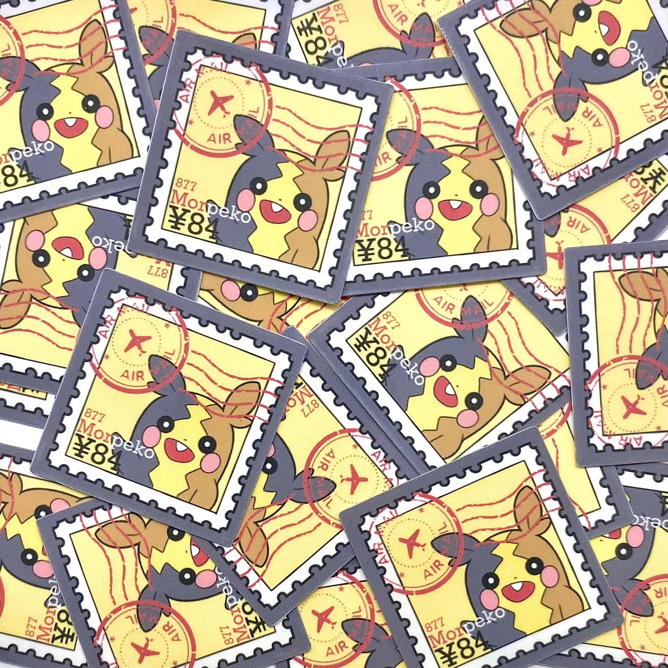 Electric Rats Pokepal Stamps (mockups) vinyl  sticker pack