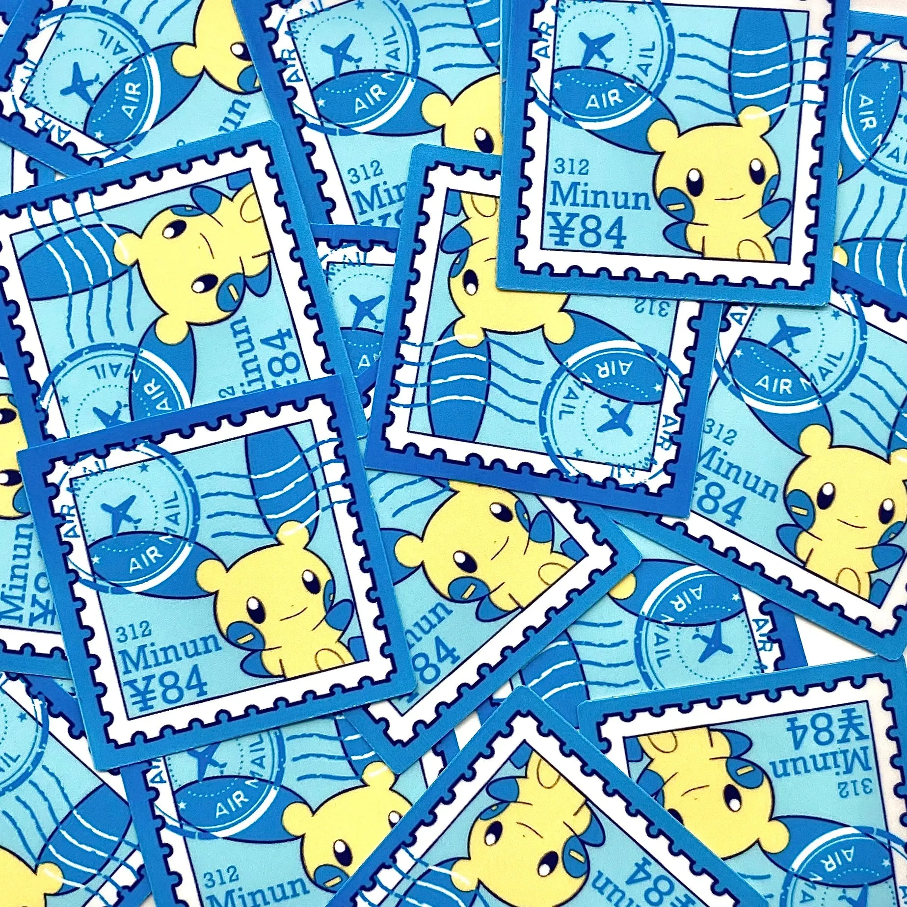 Electric Rats Pokepal Stamps (mockups) vinyl  sticker pack