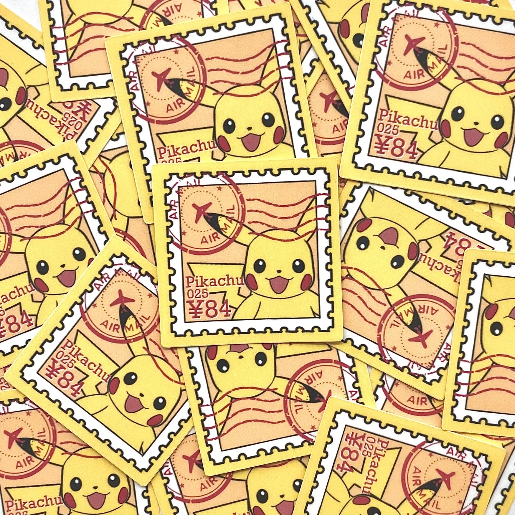 Electric Rats Pokepal Stamps (mockups) vinyl  sticker pack