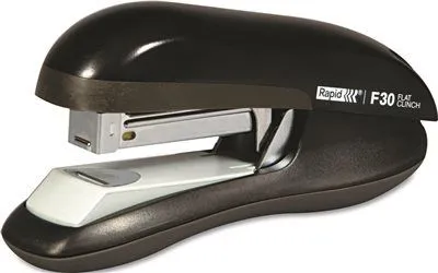 Elmers F30 Flat Clinch Half Strip Stapler 30-Sheet Capacity Black
