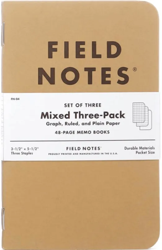 Field Notes Original Kraft Notebook  - 3 pack