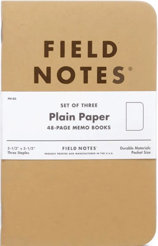 Field Notes Original Kraft Notebook  - 3 pack