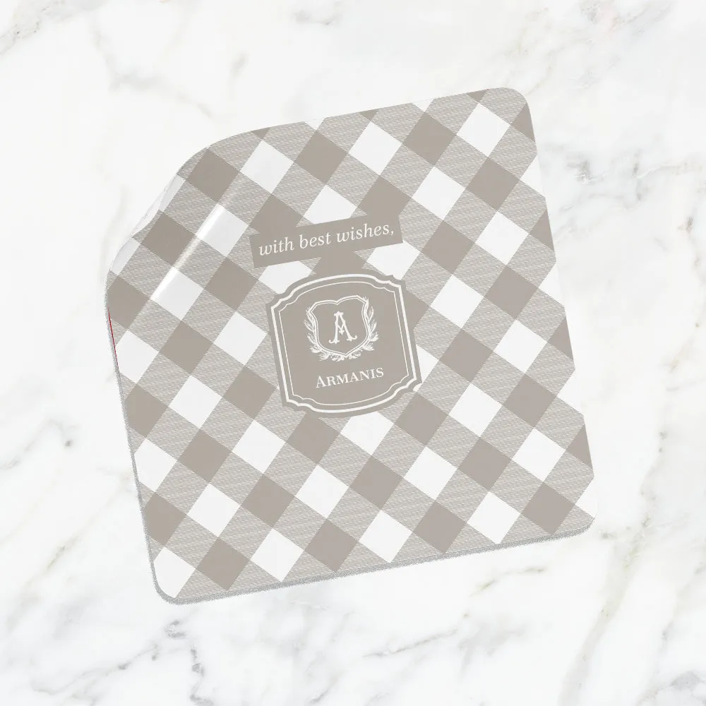 Gingham  Gift Sticker