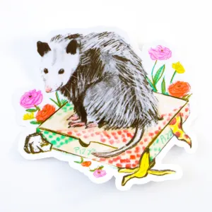 Happy Possum Vinyl Sticker