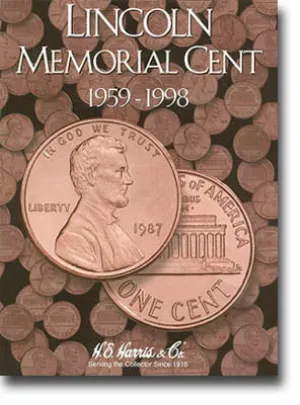 Harris Folder: Lincoln Memorial Cents #1 1959-1998 #2675