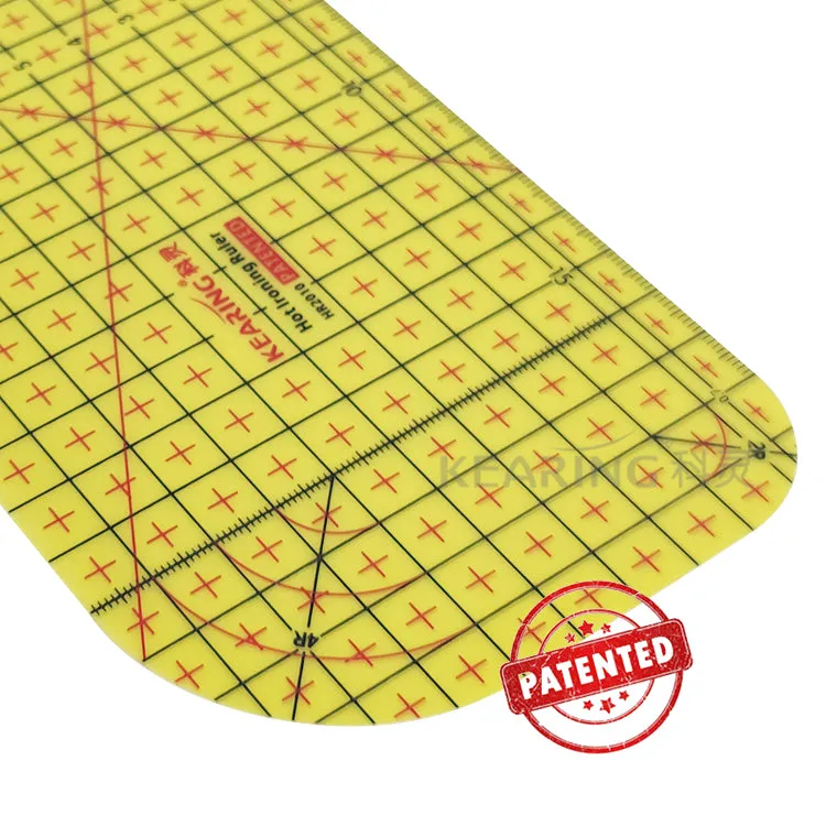 Hot Ironing Ruler by Kearing - 20 x 10cm