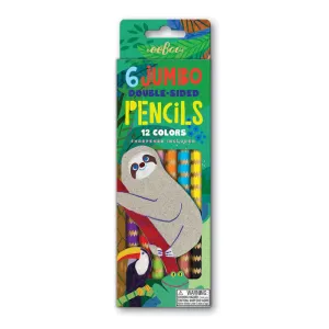 Jumbo Sloth Double Sided Colored Pencils