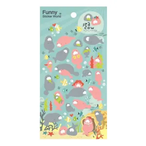 Kawaii Puffy Stickers Sheet