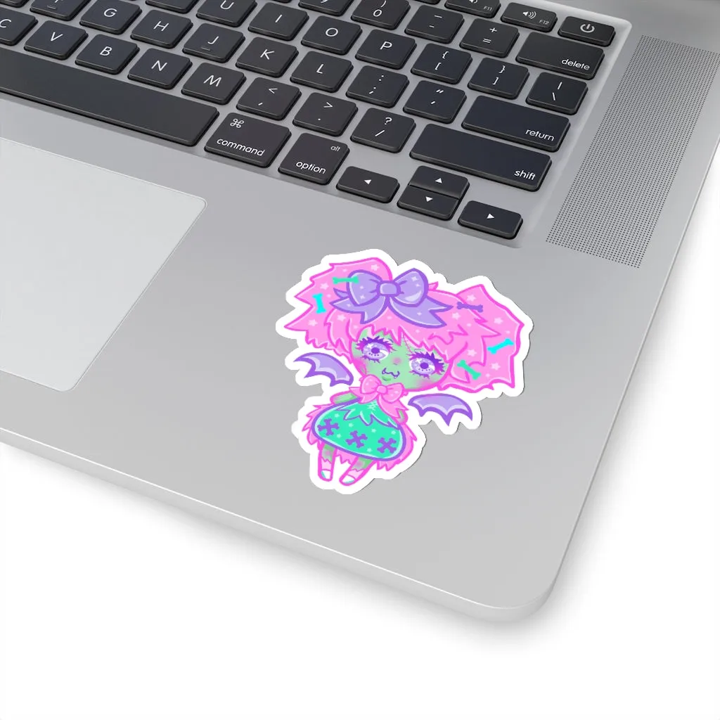 Kawaii Zombie Kiss-Cut Sticker