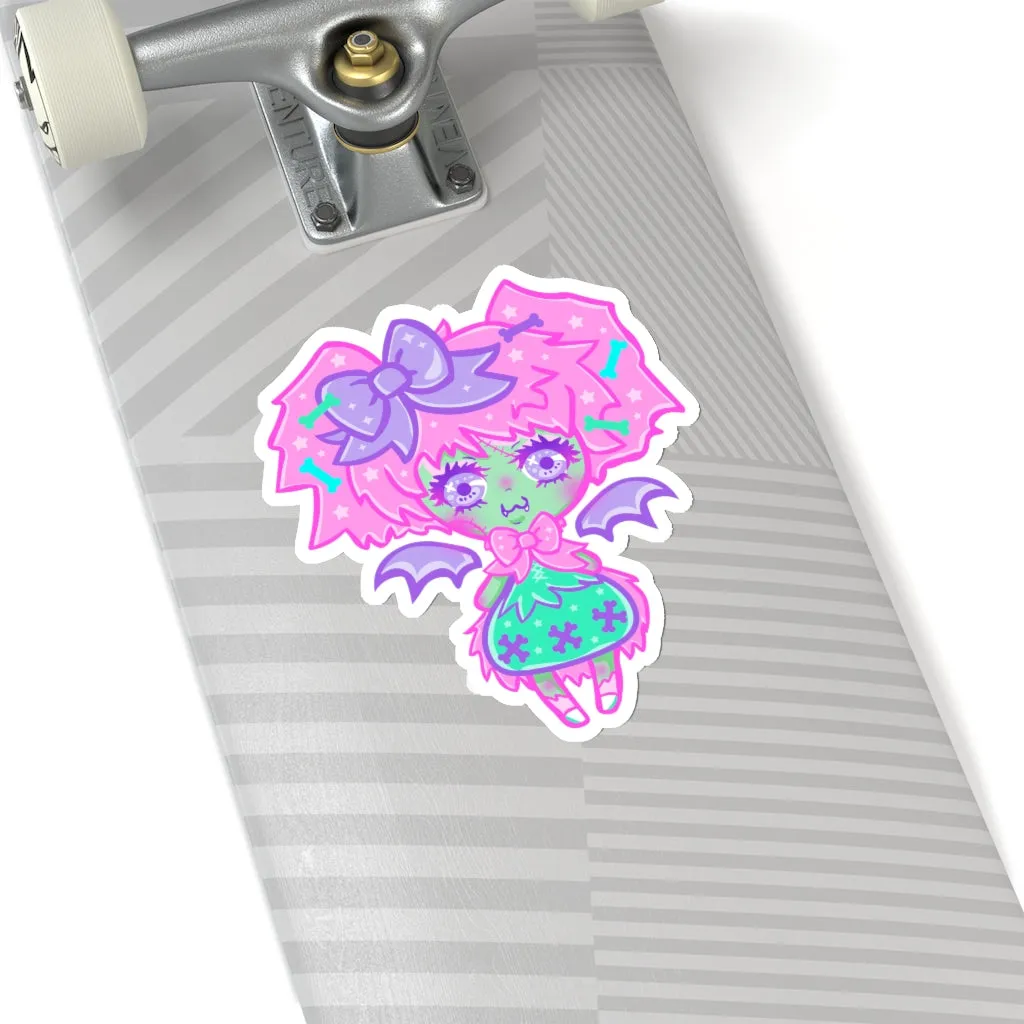 Kawaii Zombie Kiss-Cut Sticker
