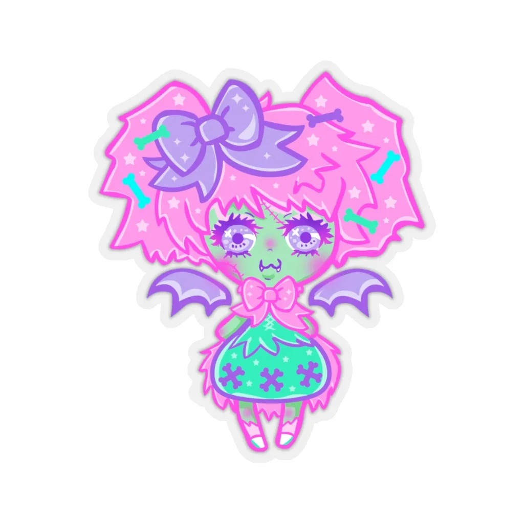 Kawaii Zombie Kiss-Cut Sticker