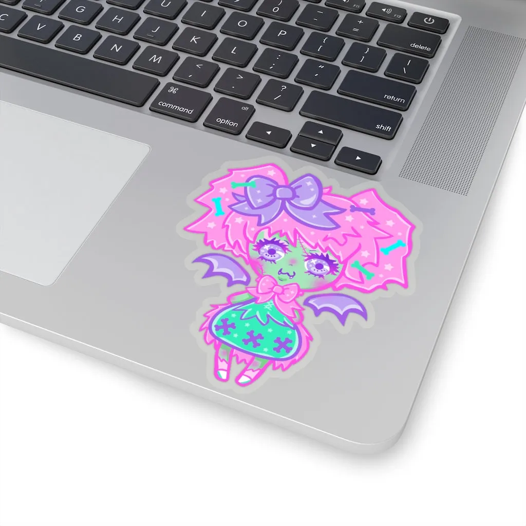 Kawaii Zombie Kiss-Cut Sticker