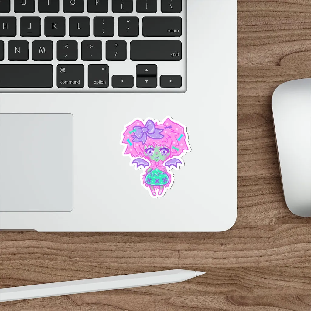 Kawaii Zombie Vinyl Die-Cut Sticker