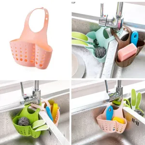 Kitchen Portable Hanging Drain Bag Basket Bath Storage Gadget Tools Sink Holder