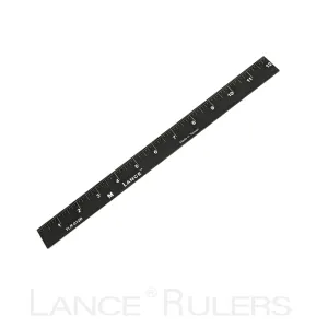 LANCE 60" BLACK ANODIZED LEFT/RIGHT TOP EDGE RULE