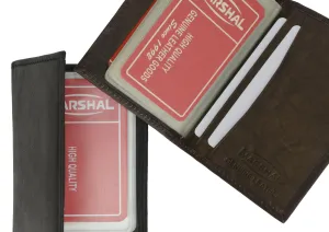 Leather Bifold Plastic Credit Card Inserts Holder 1570CF