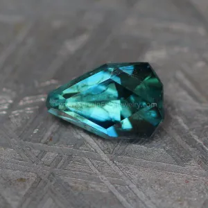 (Less Than Perfect) 1.1 carat Bluish Green Sapphire Kite - 7.3x4.7mm
