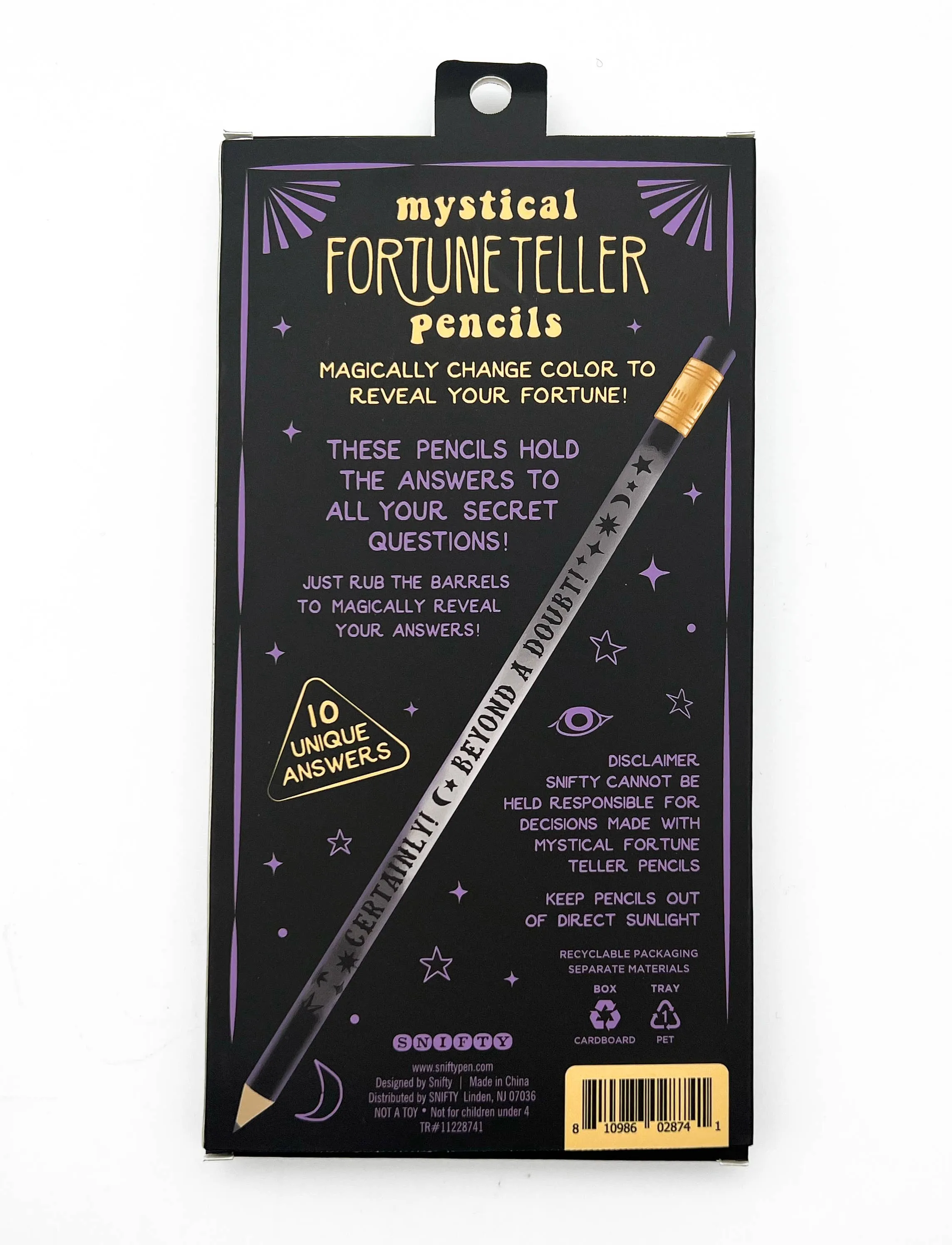 Magic Reveal fortune teller pencils