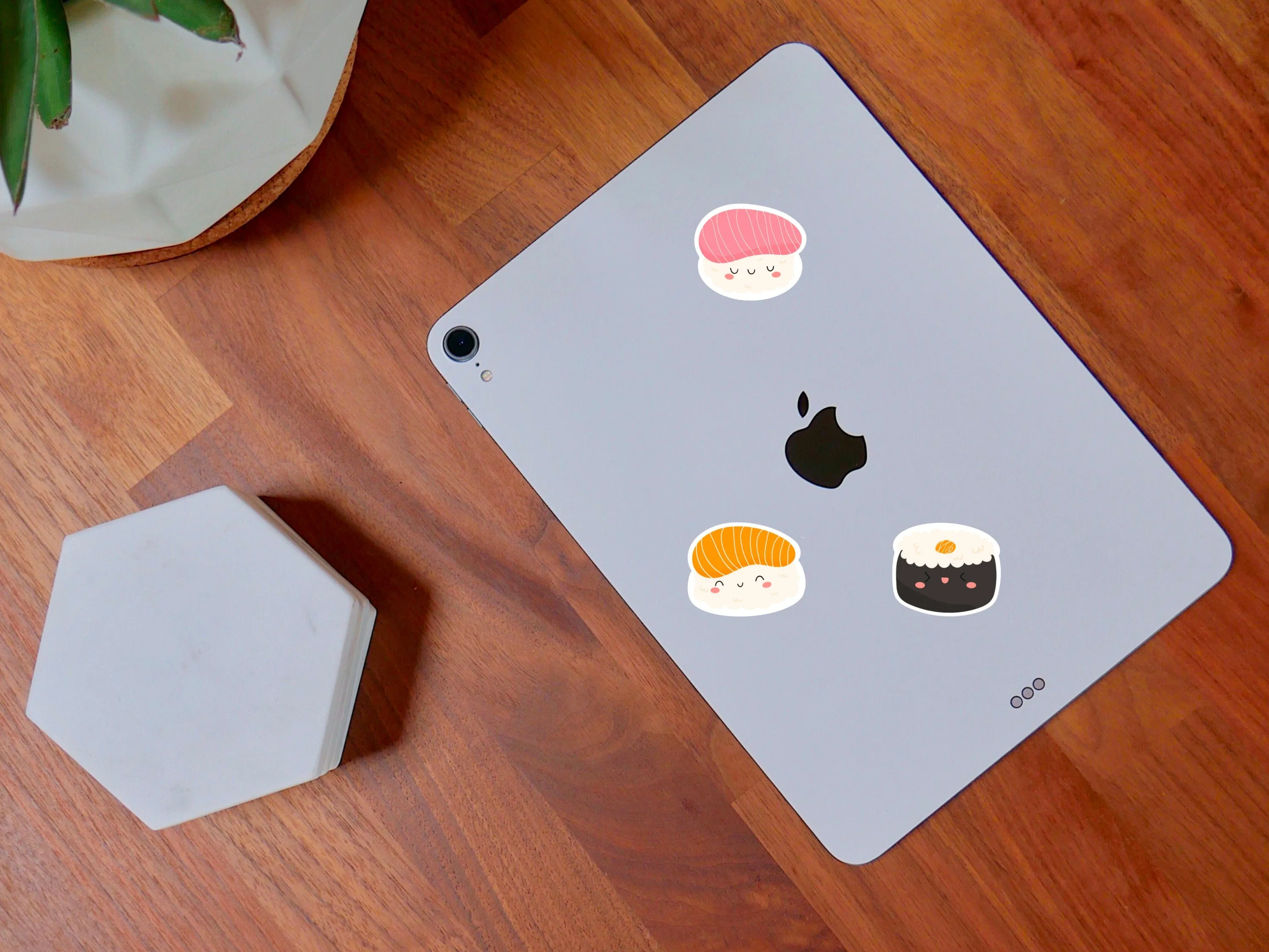 Mini Sushi Sticker Sheet Cute Sushi Seafood Cartoon Small Sticker