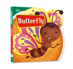Om Books International Butterfly ( Animals and Birds )- Cutout Board Books